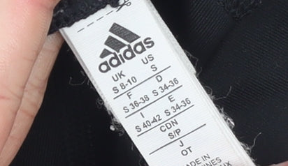 Womens UK Size S adidas Slim Fit Capri Black Leggings
