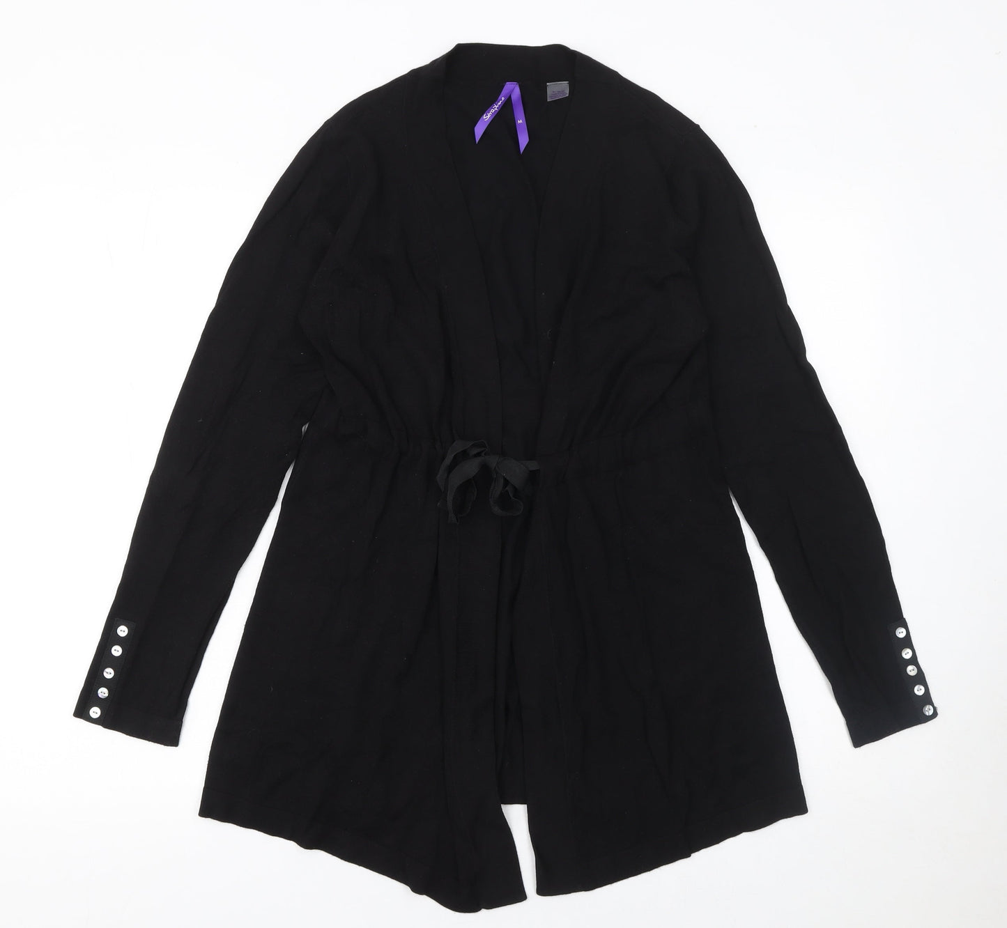 Womens UK Size M Séraphine Black Cardigan Jumper