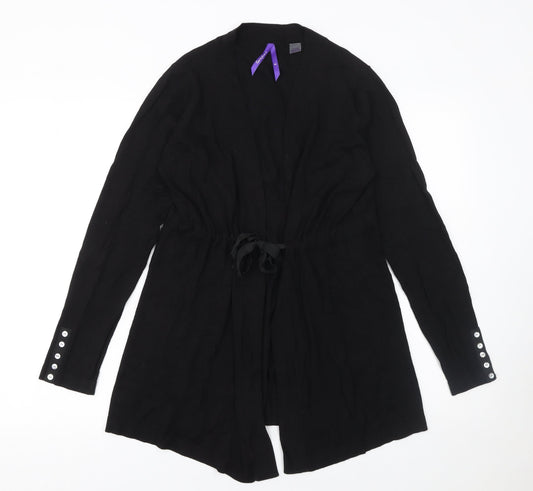 Womens UK Size M Séraphine Black Cardigan Jumper