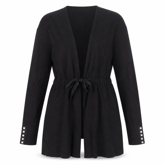 Womens UK Size M Séraphine Black Cardigan Jumper