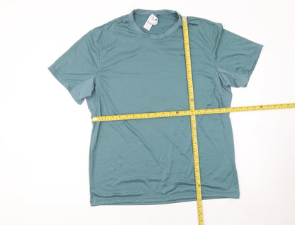 Mens UK Size L Quechua Green Hiking T-Shirt