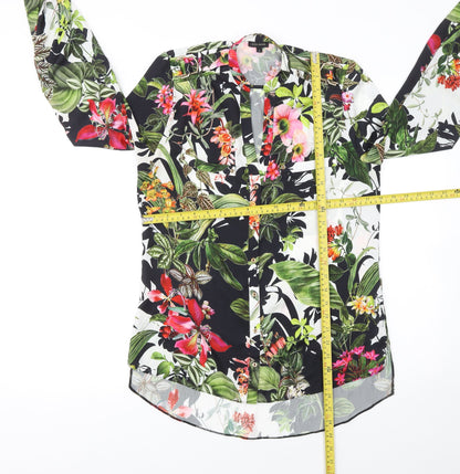 Womens UK Size 8 River Island Multicoloured Tunic Blouse
