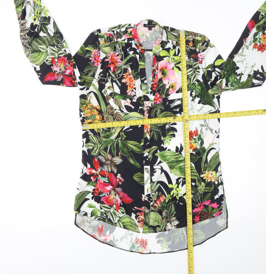 Womens UK Size 8 River Island Multicoloured Tunic Blouse