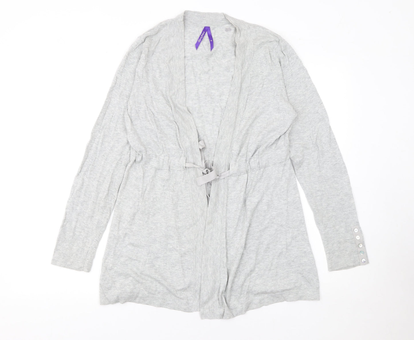 Womens UK Size M Séraphine Grey Cardigan Jumper