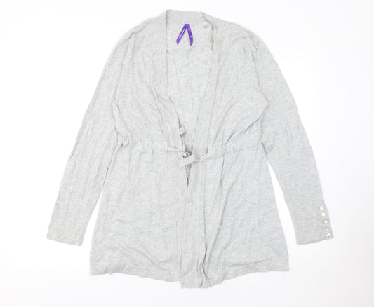 Womens UK Size M Séraphine Grey Cardigan Jumper