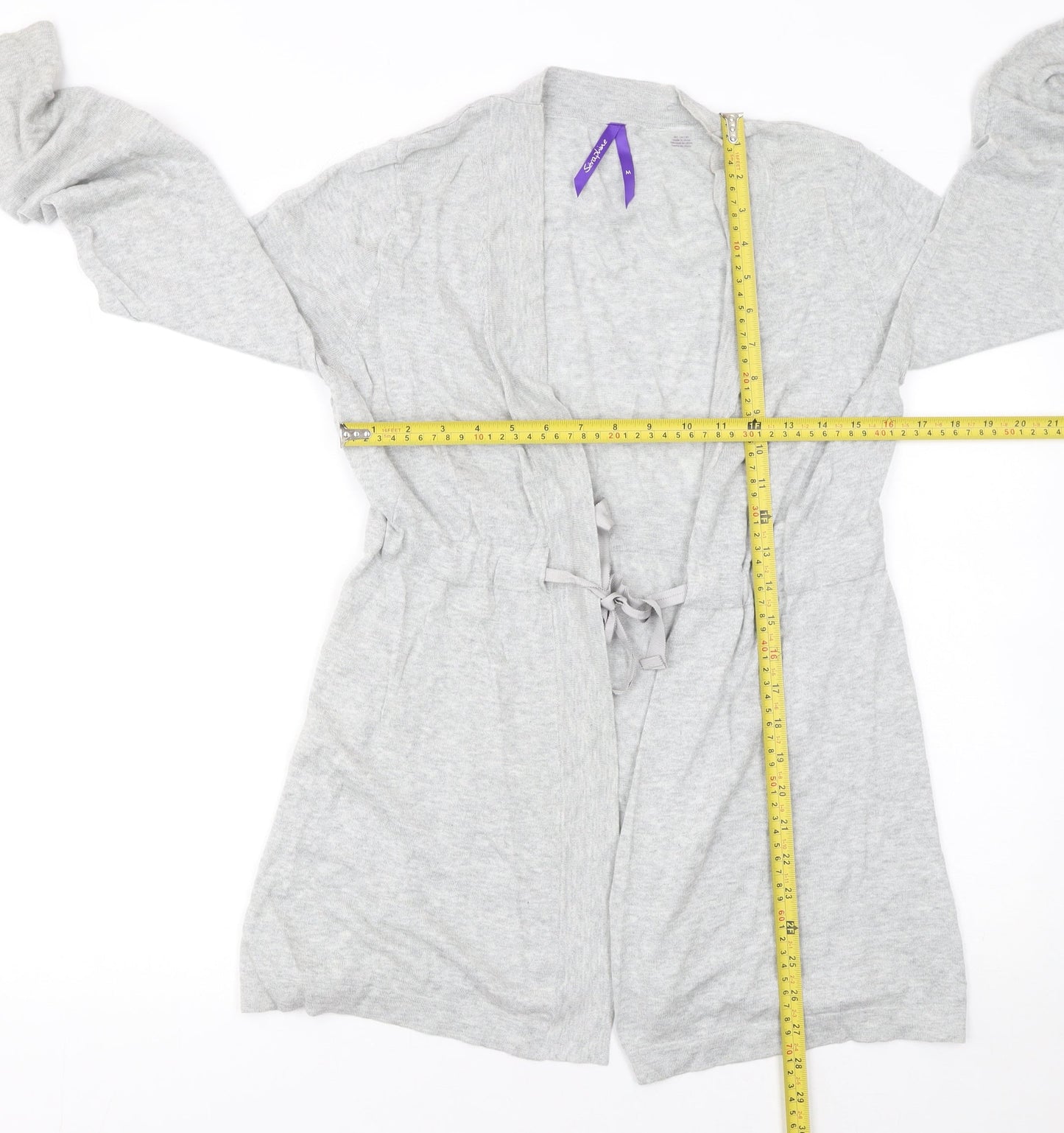 Womens UK Size M Séraphine Grey Cardigan Jumper