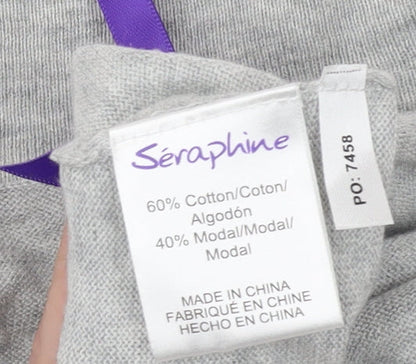 Womens UK Size M Séraphine Grey Cardigan Jumper