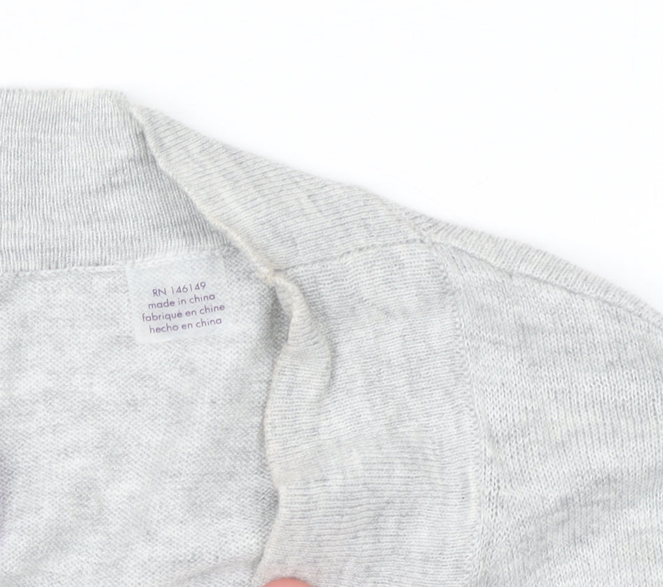 Womens UK Size M Séraphine Grey Cardigan Jumper