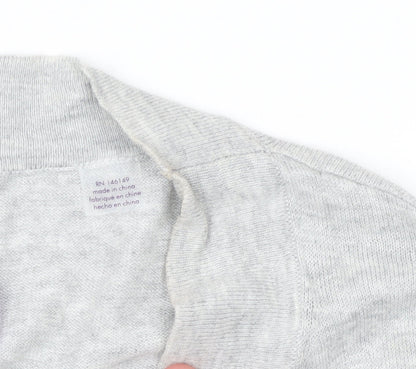 Womens UK Size M Séraphine Grey Cardigan Jumper