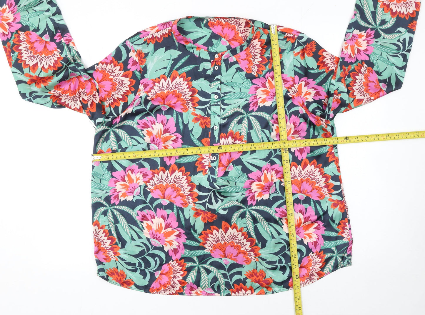 Womens UK Size 16 Gallery Multicoloured Tunic Blouse