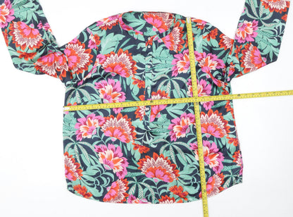 Womens UK Size 16 Gallery Multicoloured Tunic Blouse