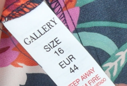 Womens UK Size 16 Gallery Multicoloured Tunic Blouse