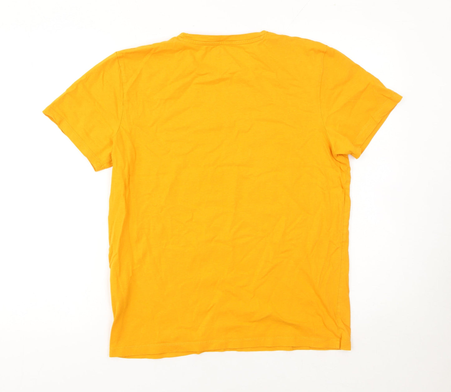 Mens UK Size M JACK & JONES Yellow  T-Shirt