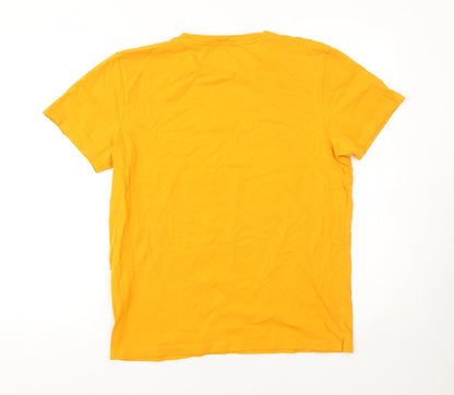 Mens UK Size M JACK & JONES Yellow  T-Shirt