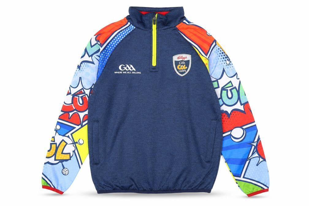 McKeever Boys Blue GAA 1/4 Zip Pullover Sweatshirt 3-4 Years
