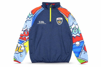 McKeever Boys Blue GAA 1/4 Zip Pullover Sweatshirt 3-4 Years