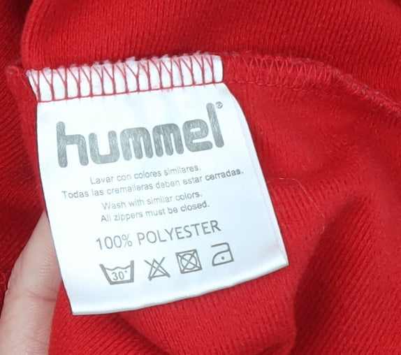 Boys UK Size 12 Years Hummel Red Track Jacket