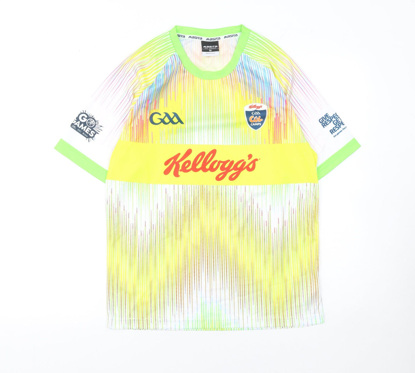 Teens UK Size 5 Slim Masita Multicoloured Football T-Shirt
