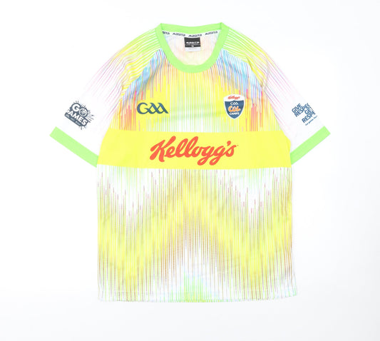 Teens UK Size 5 Slim Masita Multicoloured Football T-Shirt