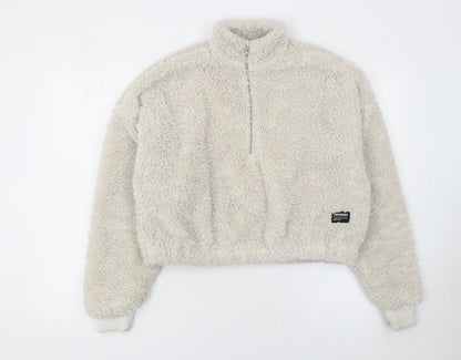 Womens UK Size S Dr Denim Beige Pullover Sweatshirt