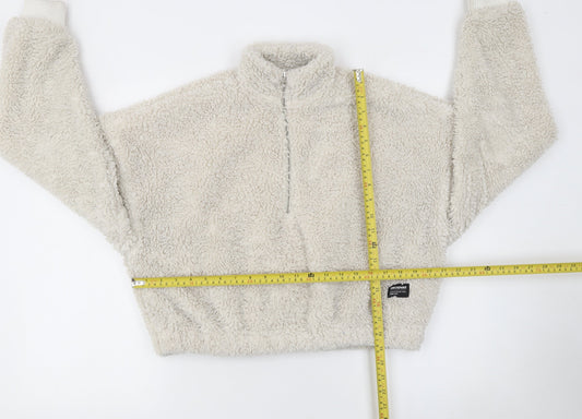 Womens UK Size S Dr Denim Beige Pullover Sweatshirt
