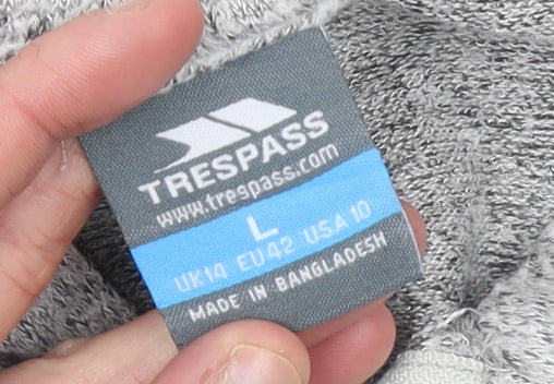 Womens UK Size L Trespass Grey Pullover Sweatshirt