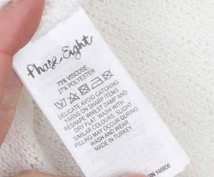 Womens UK Size 16 Phase Eight White Pullover Jumper