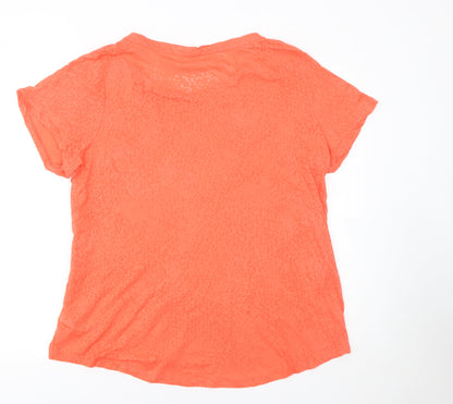 Marks and Spencer Women’s Orange Size 18 Lightweight Active T-Shirt