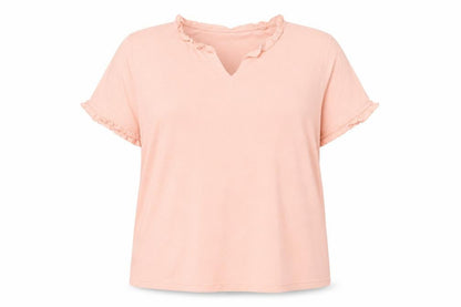 Womens UK Size 18/20 Damart Pink Basic T-Shirt