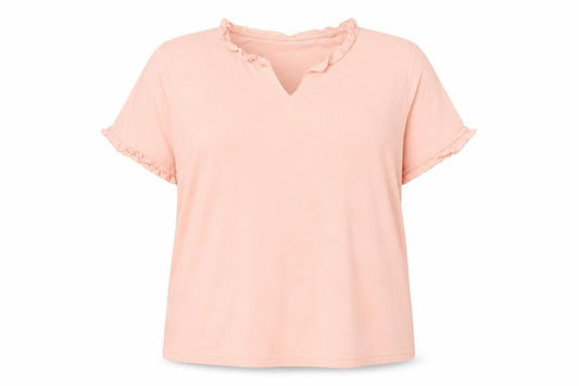 Womens UK Size 18/20 Damart Pink Basic T-Shirt