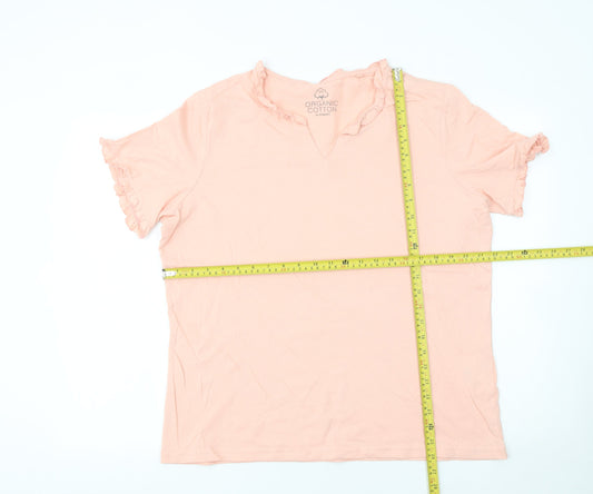 Womens UK Size 18/20 Damart Pink Basic T-Shirt