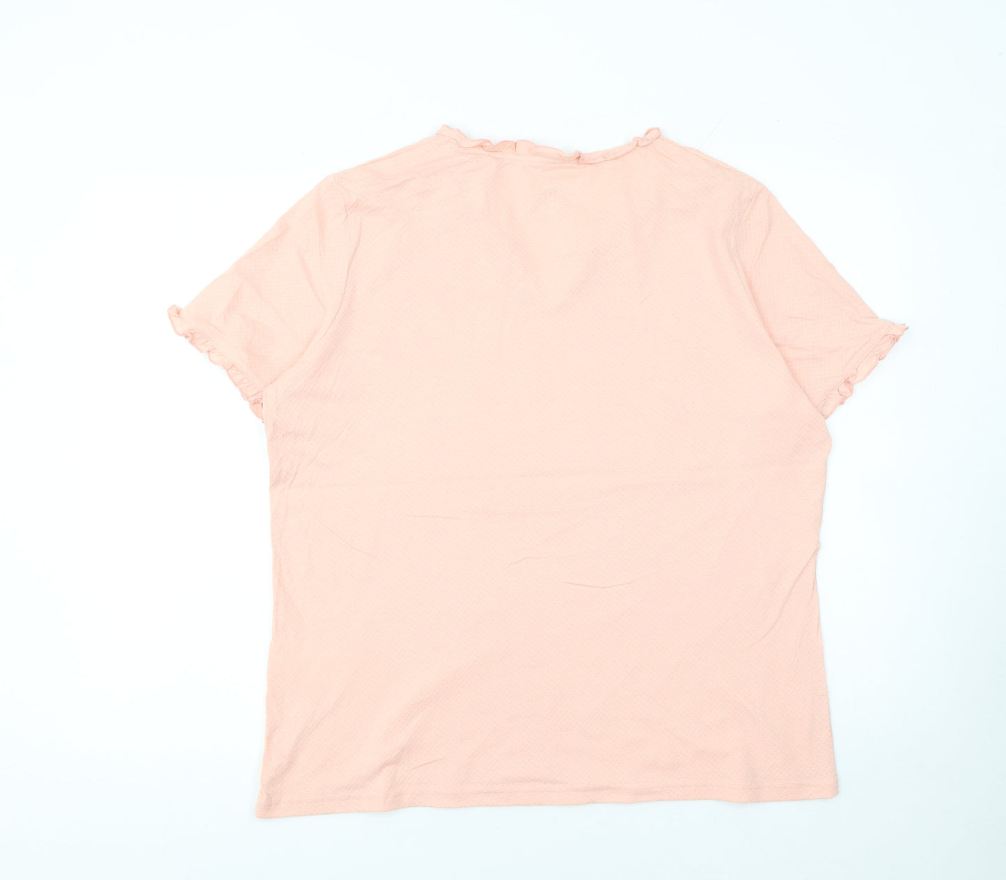 Womens UK Size 18/20 Damart Pink Basic T-Shirt