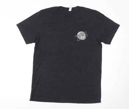 Womens UK Size M Bella+Canvas Black Basic T-Shirt
