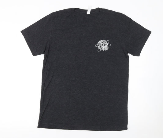 Womens UK Size M Bella+Canvas Black Basic T-Shirt