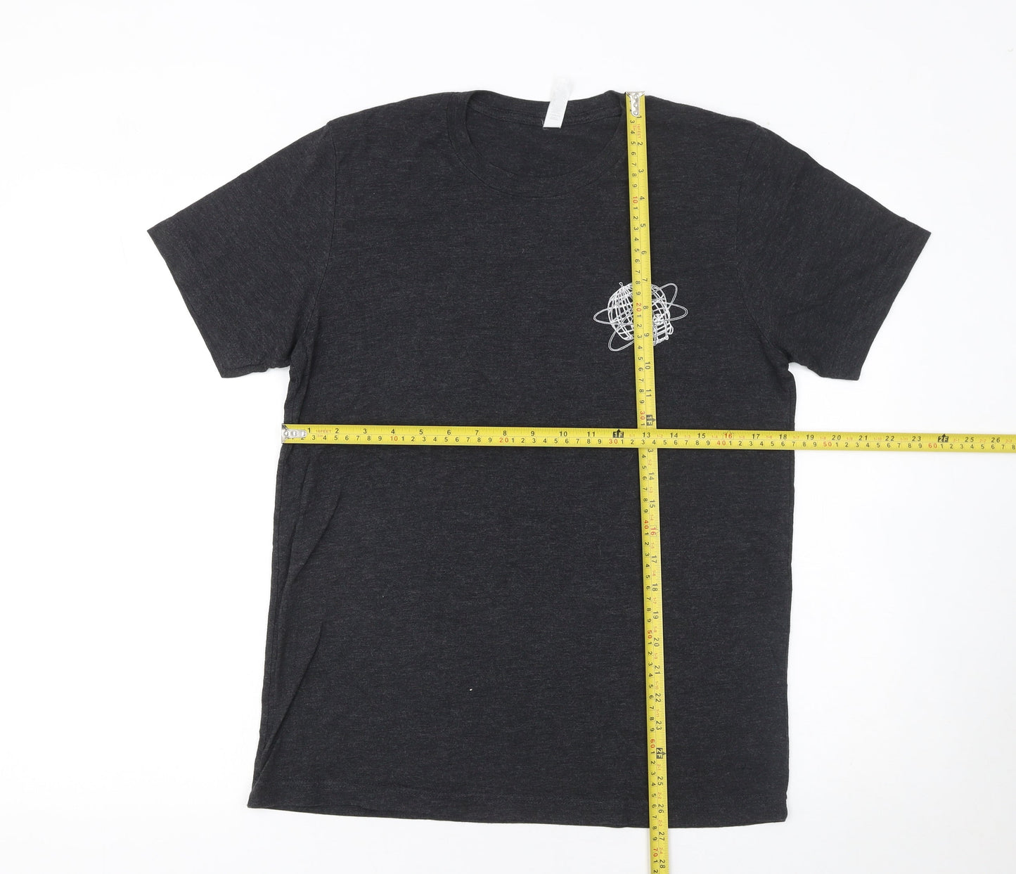 Womens UK Size M Bella+Canvas Black Basic T-Shirt