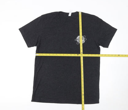 Womens UK Size M Bella+Canvas Black Basic T-Shirt