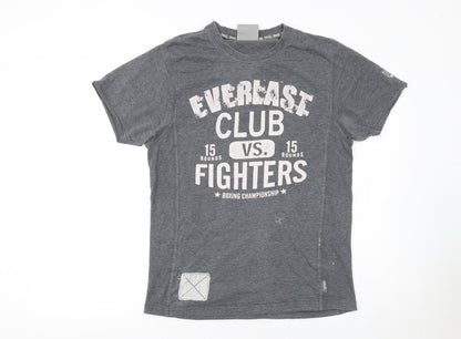 Mens UK Size S Everlast Grey  T-Shirt