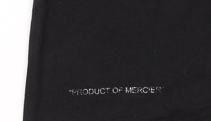 Mercier Men's Black XS Graphic Embroidered Cotton T-Shirt