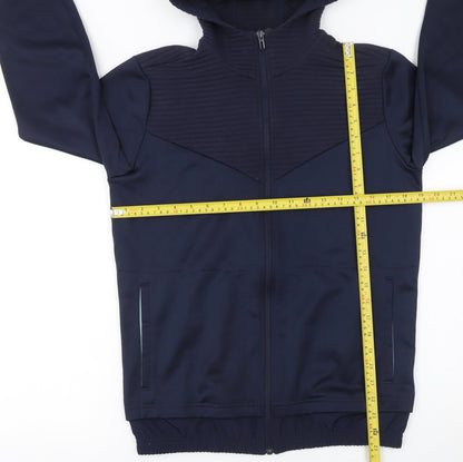 Boys UK Size 13-14 Years adidas Blue Full Zip Hoodie