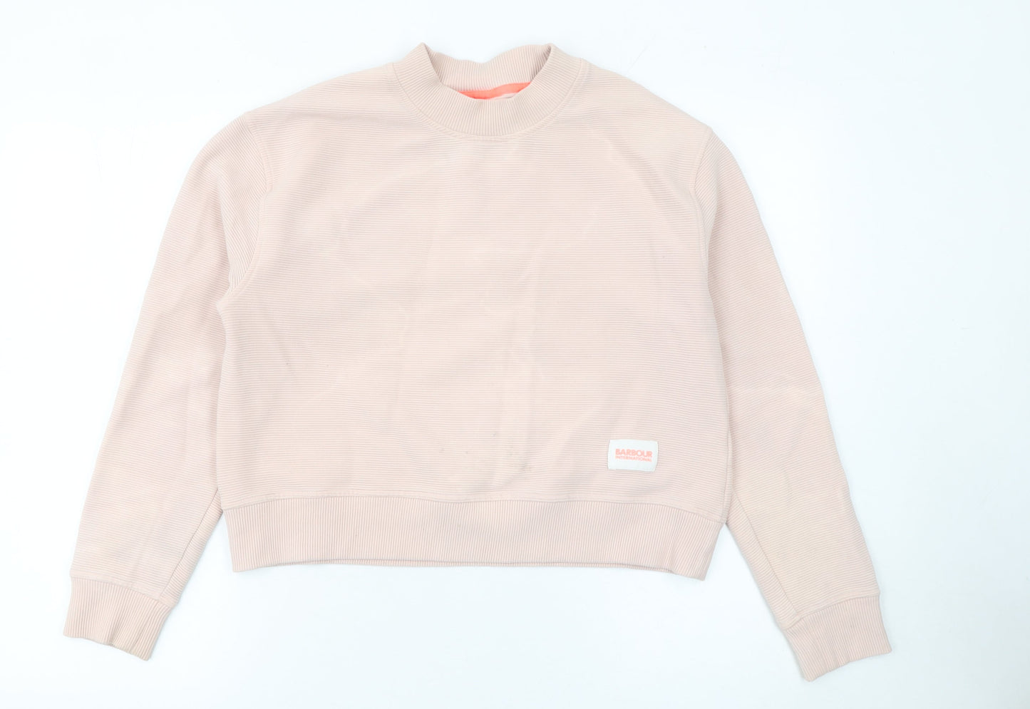 Womens UK Size 8 Barbour International Beige Pullover Sweatshirt