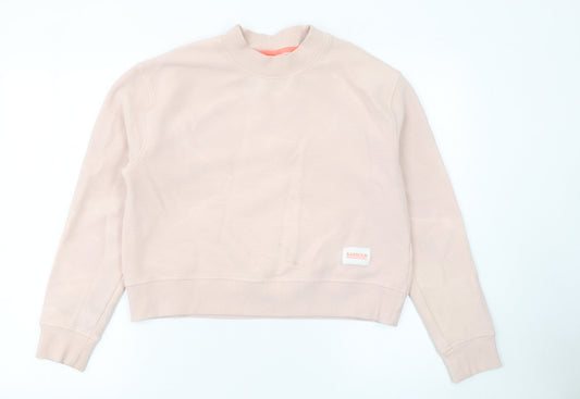 Womens UK Size 8 Barbour International Beige Pullover Sweatshirt
