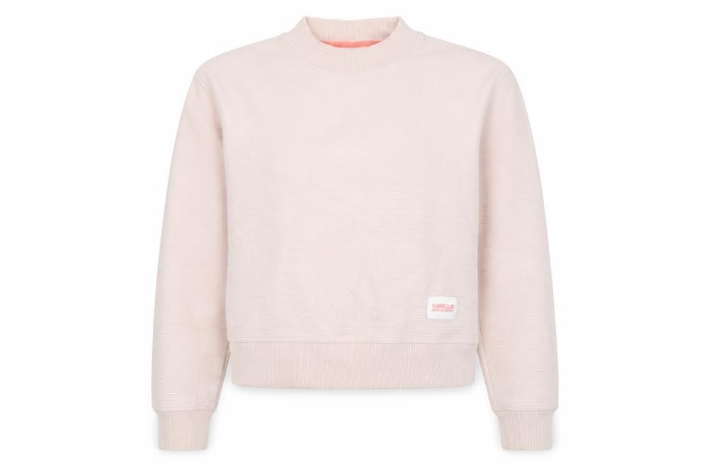 Womens UK Size 8 Barbour International Beige Pullover Sweatshirt