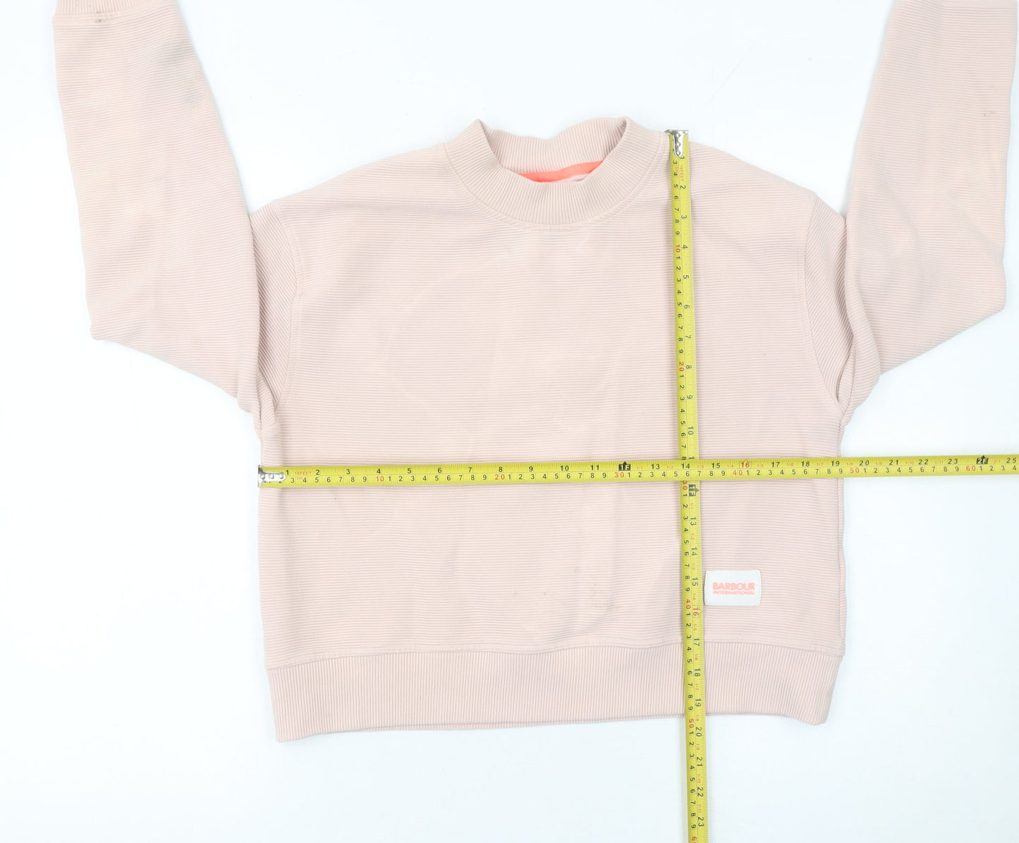 Womens UK Size 8 Barbour International Beige Pullover Sweatshirt