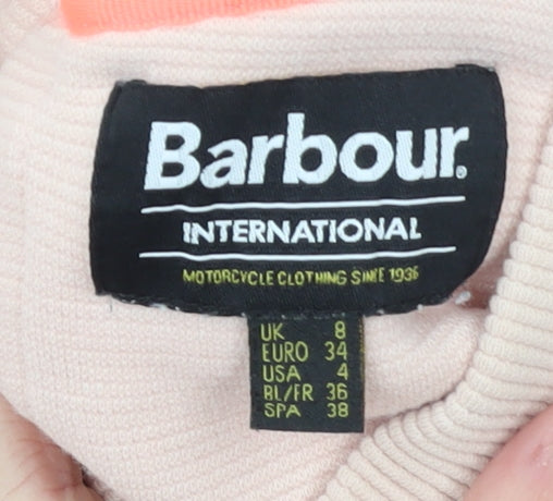 Womens UK Size 8 Barbour International Beige Pullover Sweatshirt