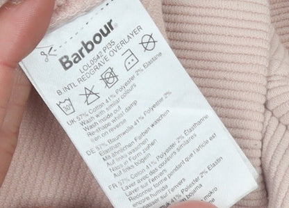Womens UK Size 8 Barbour International Beige Pullover Sweatshirt