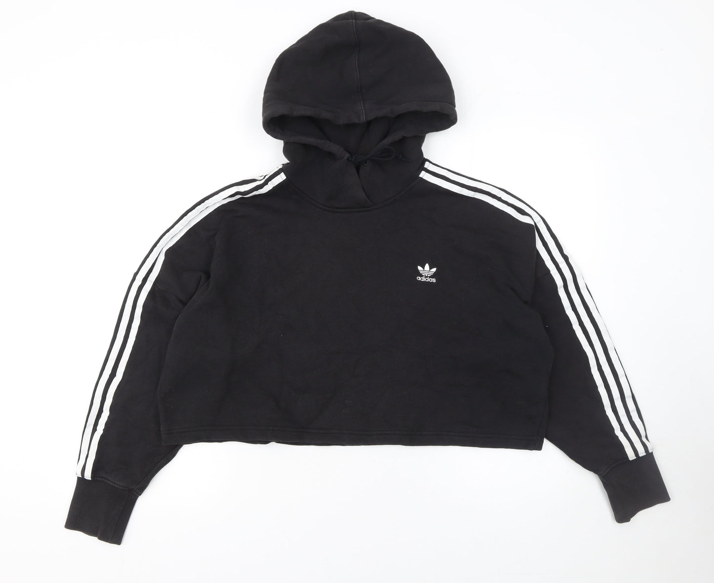 Womens UK Size 8 adidas Black Pullover Hoodie