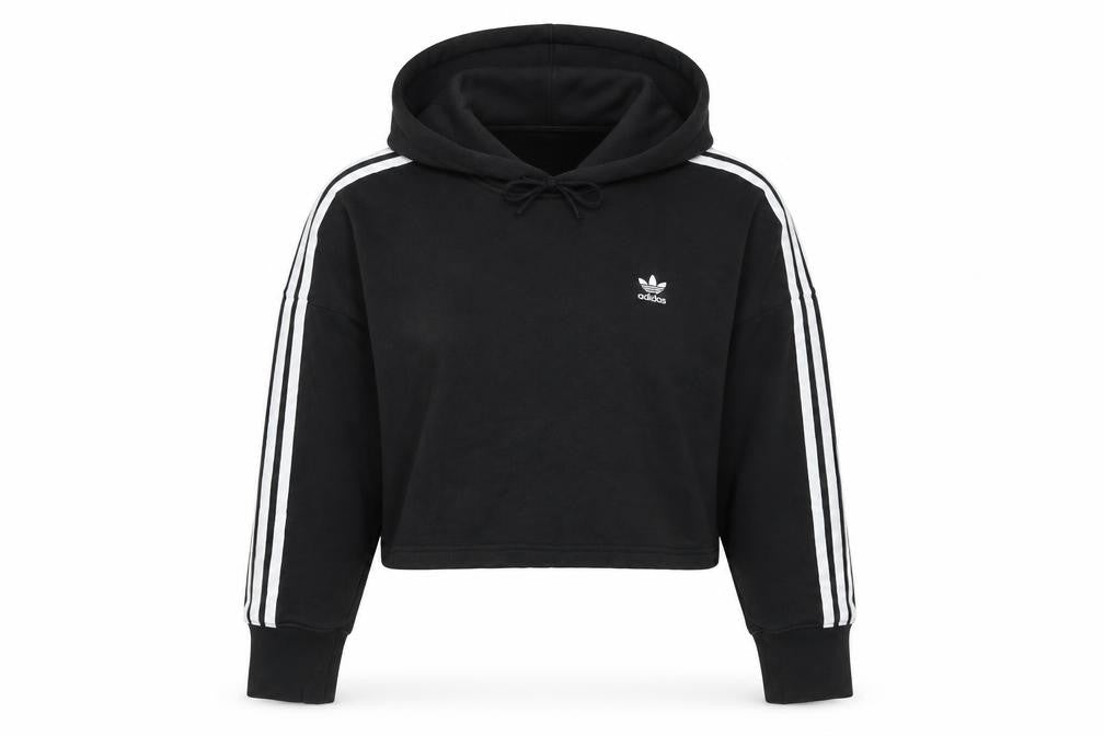 Womens UK Size 8 adidas Black Pullover Hoodie