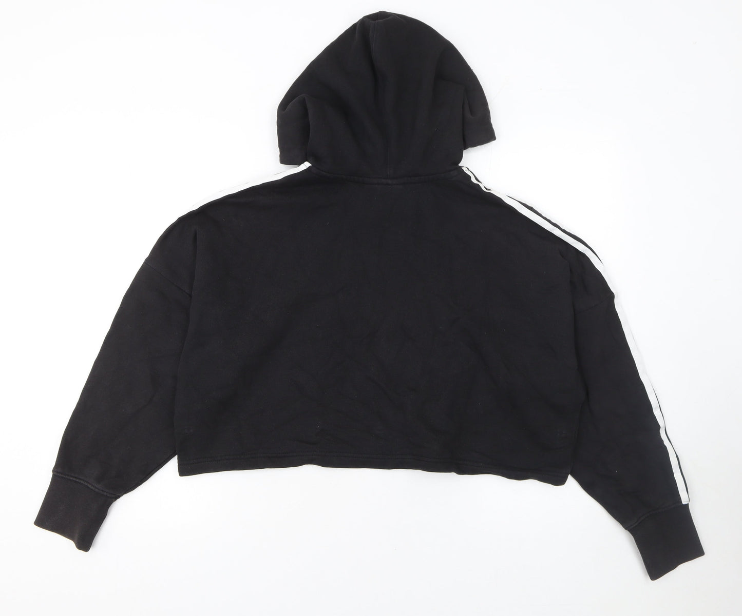 Womens UK Size 8 adidas Black Pullover Hoodie