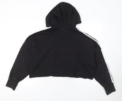 Womens UK Size 8 adidas Black Pullover Hoodie