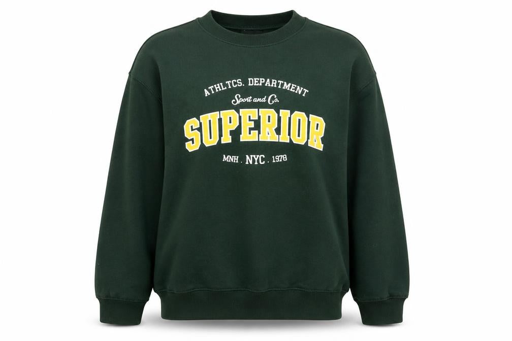 Womens UK Size M Missguided Green Pullover Sweatshirt